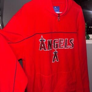 Reebok Red Quarter-Zip Pullover